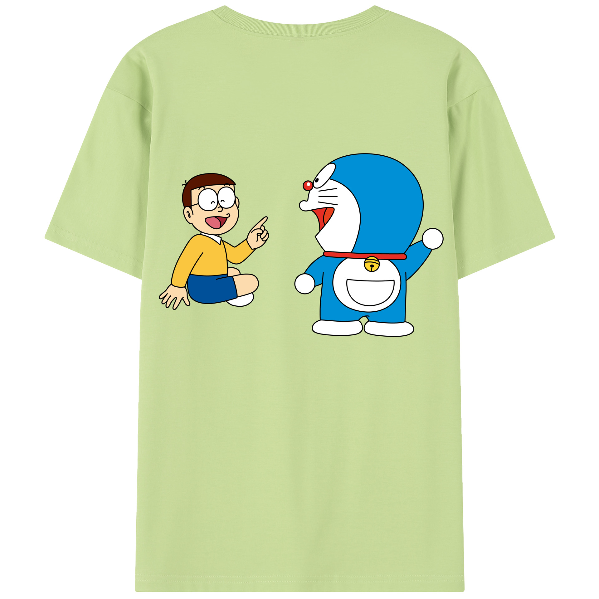 （画像用） ドラえもん Doraemon 綿100％半袖Tシャツ（背面プリント）